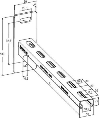 Fischer Deutschl. Auslegerkonsole ALK 17-300