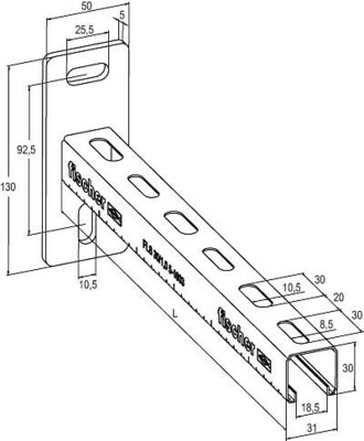 Fischer Deutschl. Auslegerkonsole ALK 30-200