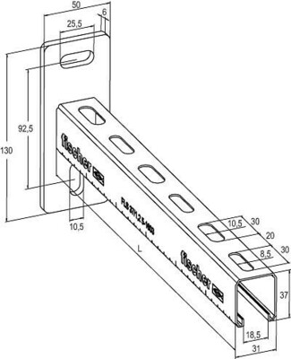 Fischer Deutschl. Auslegerkonsole ALK 37-300