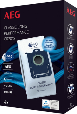 Electrolux AEG SDA Staubbeutel s-bagClassicLongPerf GR201S (VE4)