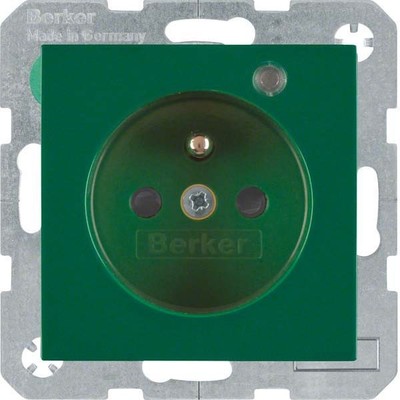 Berker Steckdose gn/gl Kontroll-LED 6765098913