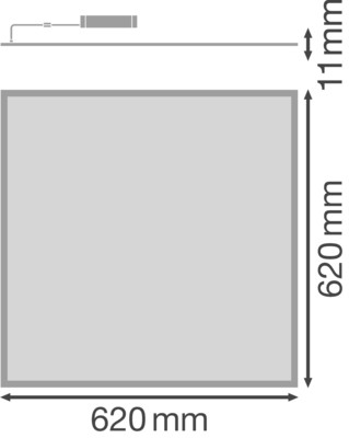 Ledvance LED-Panel M625 HCL Zigbee, 2700-6500K BIOLUXHCLPL625ZB43TW