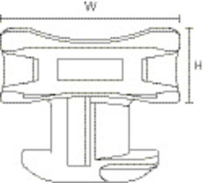 HellermannTyton Befestigungselement für Alu-Profile ACFM1W13 #151-02942