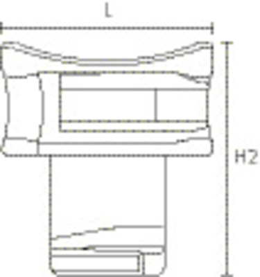 HellermannTyton Befestigungselement für Alu-Profile ACFM1W13 #151-02942