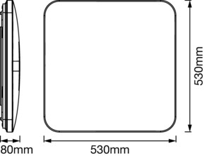 Ledvance LED-Deckenleuchte m.Sensor 530mm ORBIS #4058075472839