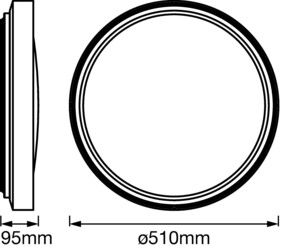 Ledvance LED-Deckenleuchte m.Sensor 510mm ORBIS #4058075472853