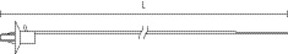 HellermannTyton Befestigungsbinder 1-tlg. RT50SD6-PA66HS-BK