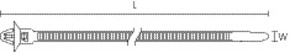 HellermannTyton Befestigungsbinder 1-tlg. RT50SD6-PA66HS-BK