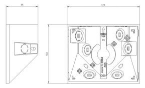 Busch-Jaeger Decken-/Eckadapter f.Busch Wächter 6868-208