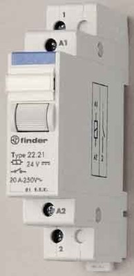 Finder Installationsrelais 1S/1Ö 20A 24VDC 22.23.9.024.4000