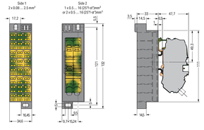 WAGO GmbH & Co. KG PotentialblockAufdruck1-24 dunkelgrau 726-621