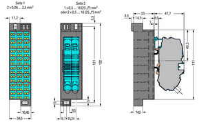 WAGO GmbH & Co. KG PotentialblockAufdruck1-24 dunkelgrau 726-631