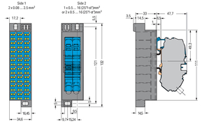 WAGO GmbH & Co. KG PotentialblockAufdruck1-24 dunkelgrau 726-631