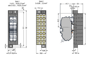 WAGO GmbH & Co. KG PotentialblockAufdruck1-24 dunkelgrau 726-661