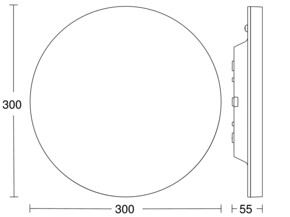 Steinel Sensor-LED-Innenleuchte 300 x 55 mm WS R10 plus SC WS 4000K