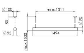 Ridi-Leuchten LED-Pendelleuchte TW PURELI #SPG0630253BB