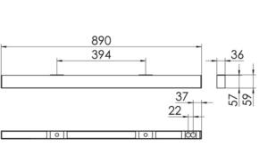 Ridi-Leuchten LED-Anbauleuchte 830 S36-AD #SPG0620124AQ