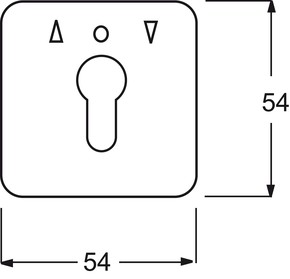 Busch-Jaeger Zentralscheibe weiß f.Profilhalbzylinder 2557 PZ-212-101