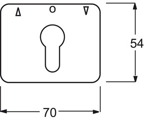 Busch-Jaeger Zentralscheibe sws f.Profilhalbzylinder 1755 PZ-24G-101