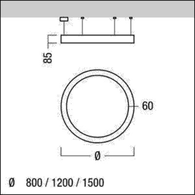 Zumtobel Group LED-Rundleuchte 940, schwarz SLOIN R D #42187659