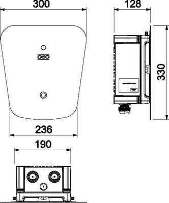 OBO Bettermann Vertr Wallbox Basic WB AC BL