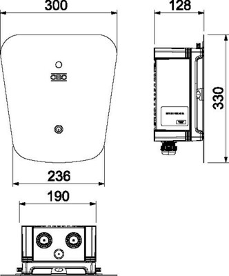 OBO Bettermann Vertr Wallbox Key WB AC BL KS