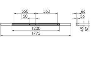 Ridi-Leuchten LED-Wandleuchte 830 S36-WD #SPG0620161SI