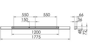 Ridi-Leuchten LED-Wandleuchte 830 S36-WD #SPG0620172SI