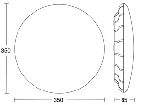 Steinel Sensor-LED-Innenleuchte 350 x 83 mm RS PRO S30 SC 4000K