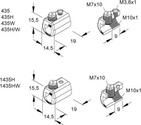 HKL Klemmhülse weiß 1435HW