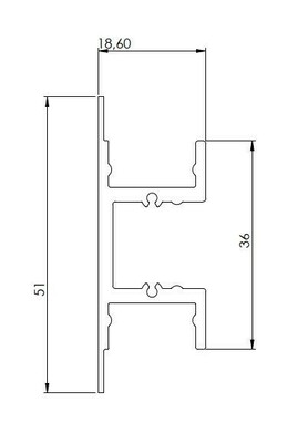 Barthelme LED-Profil 1m alu-elox. 62393141