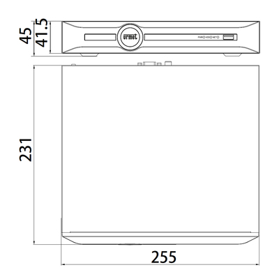 Grothe Netzwerkvideorekorder 10CH NEIUS NVR 1098/410P