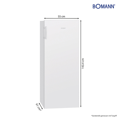 Bomann DA Gefriergerät 56cm,147L GS 7325.1 weiß