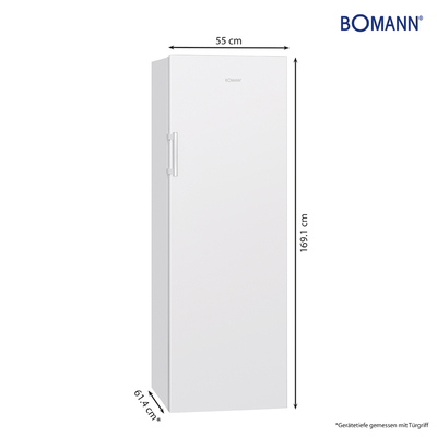 Bomann DA Gefriergerät 55cm,186L GS 7326.1 weiß