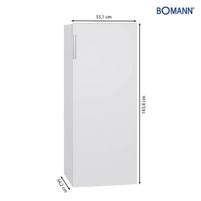 Bomann DA Vollraum-Kühlgerät 56cm,242L VS 7316.1 weiß