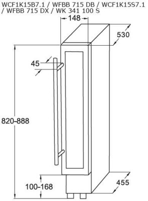 Amica Wein-Klimagerät X-Type,unterbaufähig WK 341 100-2 S