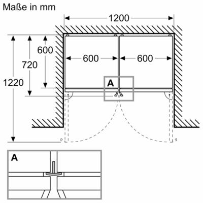 Bosch MDA Kühl/Gefrierkombi Serie6 KGN39AIBT