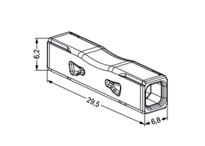 WAGO GmbH & Co. KG Durchgangsverbinder zum Stecken 2773-2401