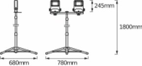 Ledvance LED-Arbeitsleuchte 4000K LED WORK.TRIPOD2X50W