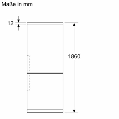 Bosch MDA Kühl/Gefrierkombi Serie4 KGN36VICT