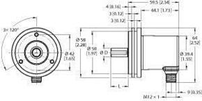 Turck Absoluter Drehgeber Multiturn REM116T10S8BALH1151