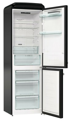 Gorenje Kühl/Gefrierkombi Retrodesign ONRK 619 DBK sw