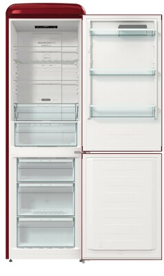 Gorenje Kühl/Gefrierkombi Retrodesign ONRK 619 DR burgundy