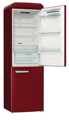 Gorenje Kühl/Gefrierkombi Retrodesign ONRK 619 DR burgundy