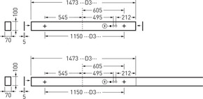 Trilux LED-Anbauleuchte HCL, DALI, silber SFlow-Act D #7428962