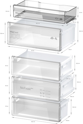 Bosch MDA Kühl/Gefrierkombi Serie4 KGN49OXBT