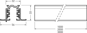 Trilux DALI-Stromschiene 3m weiß StromschEB #7945300