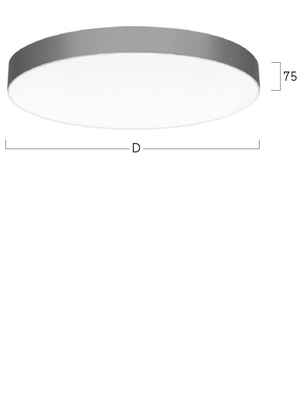 Lightnet LED-Anbauleuchte 3000K, schwarz BA1OBE-830M-D300