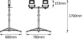 Ledvance LED-Arbeisleuchte 4000 K LED W #4058075213913