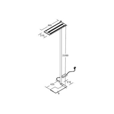 Brumberg Leuchten LED-Stehleuchte 1 Kopf, 4000K, schwarz 77411184ST